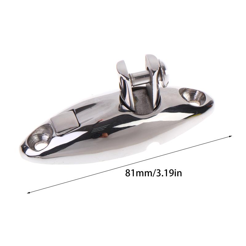

316 Stainless Steel Quick Release Bimini Top Swivel Hinge 81Mm/91Mm Deck Side Mount Marine Hardware Deck Hinge Mount 81mm