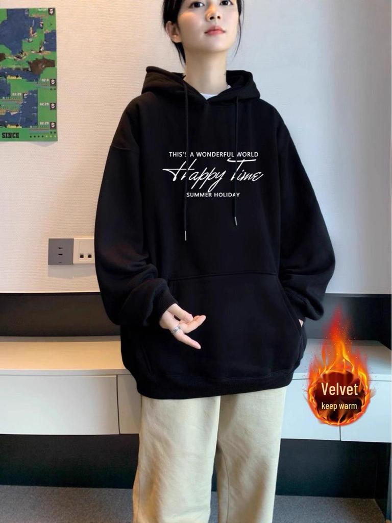 Unisex Trendy Hooded Sweatshirt - Autumn Winter Warm Casual Top