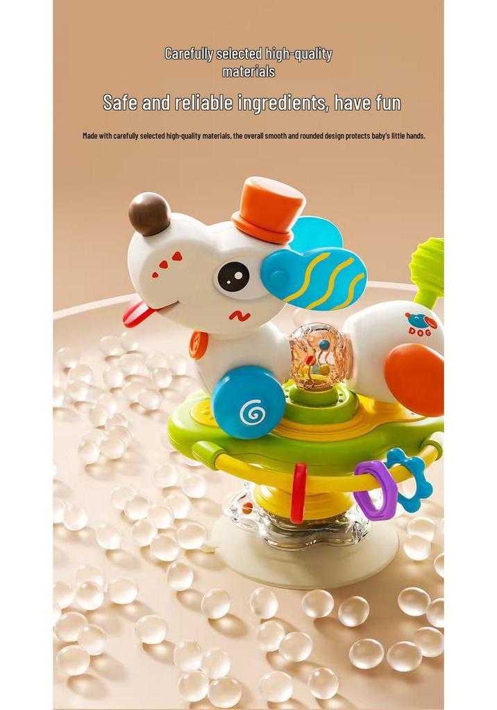 Multifunctional Sensory Suction Cup Puppy Toy - Educational & Fun for Babies