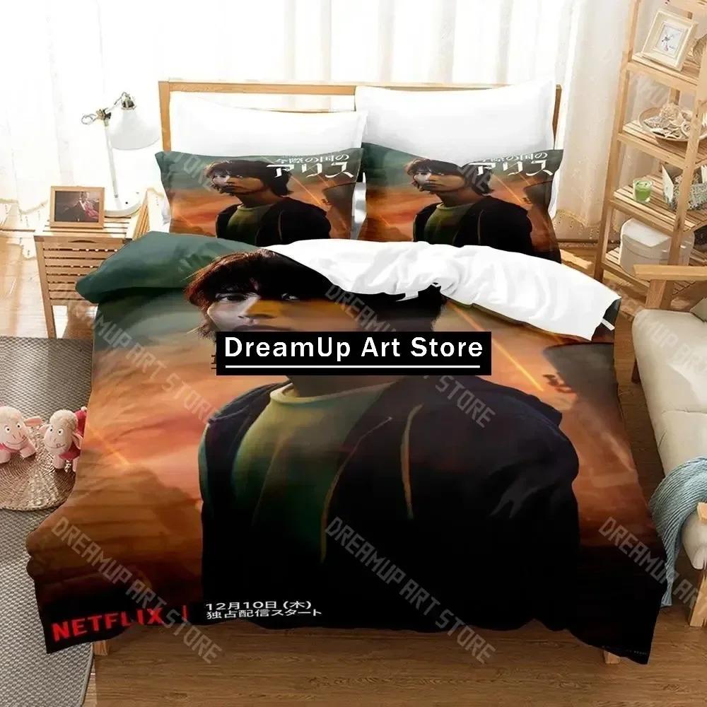3D Print Alice in Borderland Season 2 Bedding Set Single Twin Full Queen King Size Bed Set Aldult Kid Bedroom Duvetcover Sets