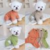 Schnauzer Cat Pet Four Legged Clothes Teddy Bear Puppy Clothes Spring Jumpsuit Coat  Small Dog