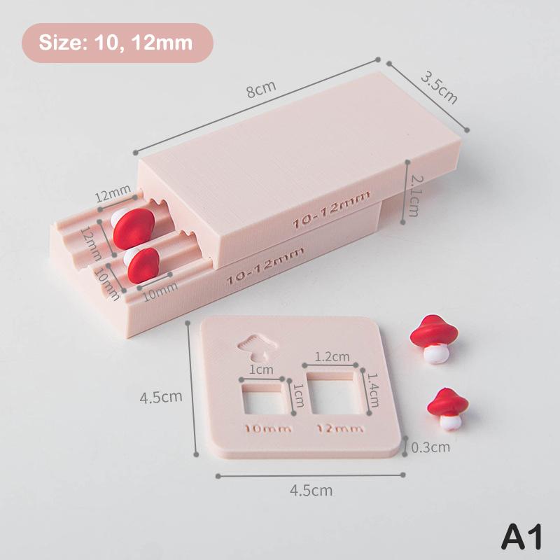 Weiche Keramik Polymer Clay Form 3D Pilz Zitrone Raute Perlen Design Perlenroller DIY Ohrringe Halsketten Schmuckherstellung