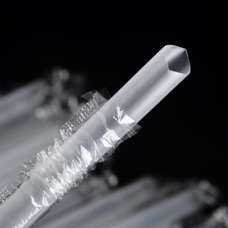 Disposable Transparent Thick PLA Pearl Milk Tea Straws with Independent Packaging