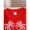 European Sizes Kids' Crewneck Sweatshirt Palm Trees Hut Island Maldives , Sportswear And Casual Wear, Soft And Comfortable, Children's Clothing