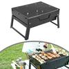 Barbecue Grill BBQ Charcoal Grill Stainless Steel Small Mini BBQ Tool Kit Outdoor Cooking Camping Picnic Beach Portable BBQ