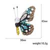 Emalje Sommerfugl Brosjer for Kvinner Unisex Rhinestone Insekt Pins Bankett Fest Ryggsekk Gaver Smykketilbehør