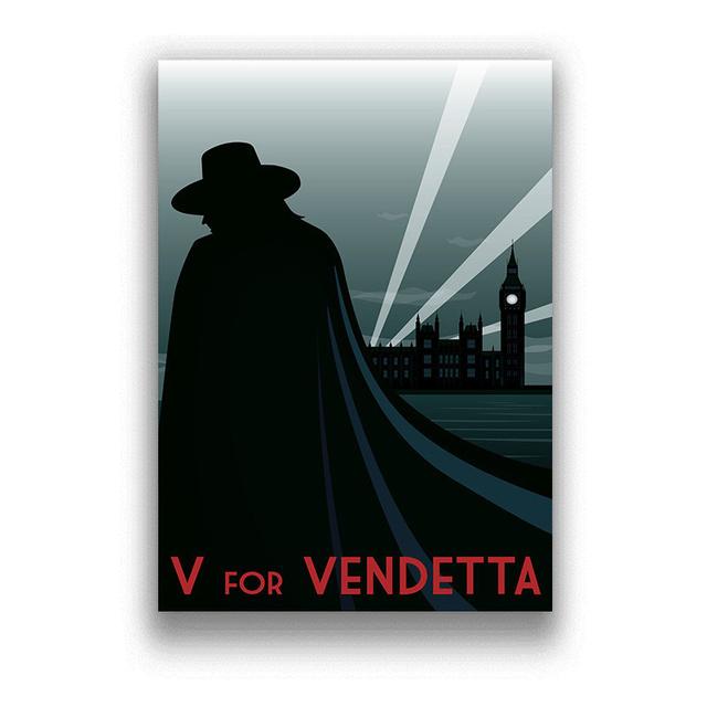 Klassieke Hackers Movie V voor Vendetta Posters en Prints Canvas Schilderij Abstract Decoratief Home Decor