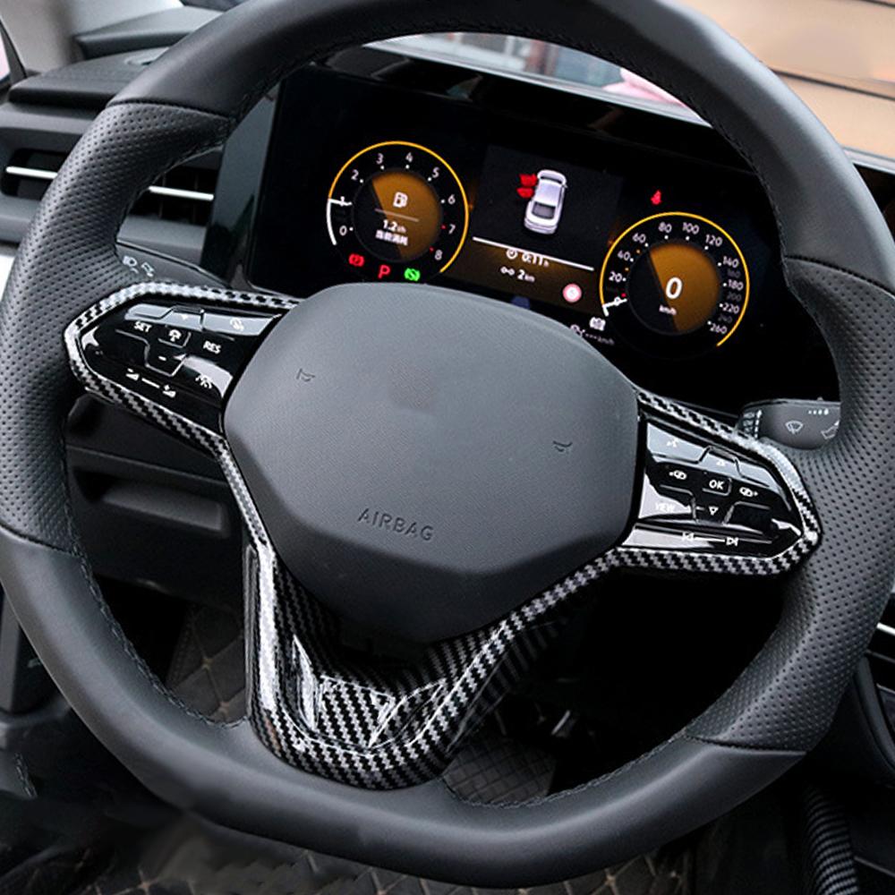 Car Steering Wheel Panel Cover Trim Sticker for VW ID4 ID3 ID6 Crozz 2021-2025 Jetta 2022-2026 Tiguan Caddy IV Polo 2020-2025