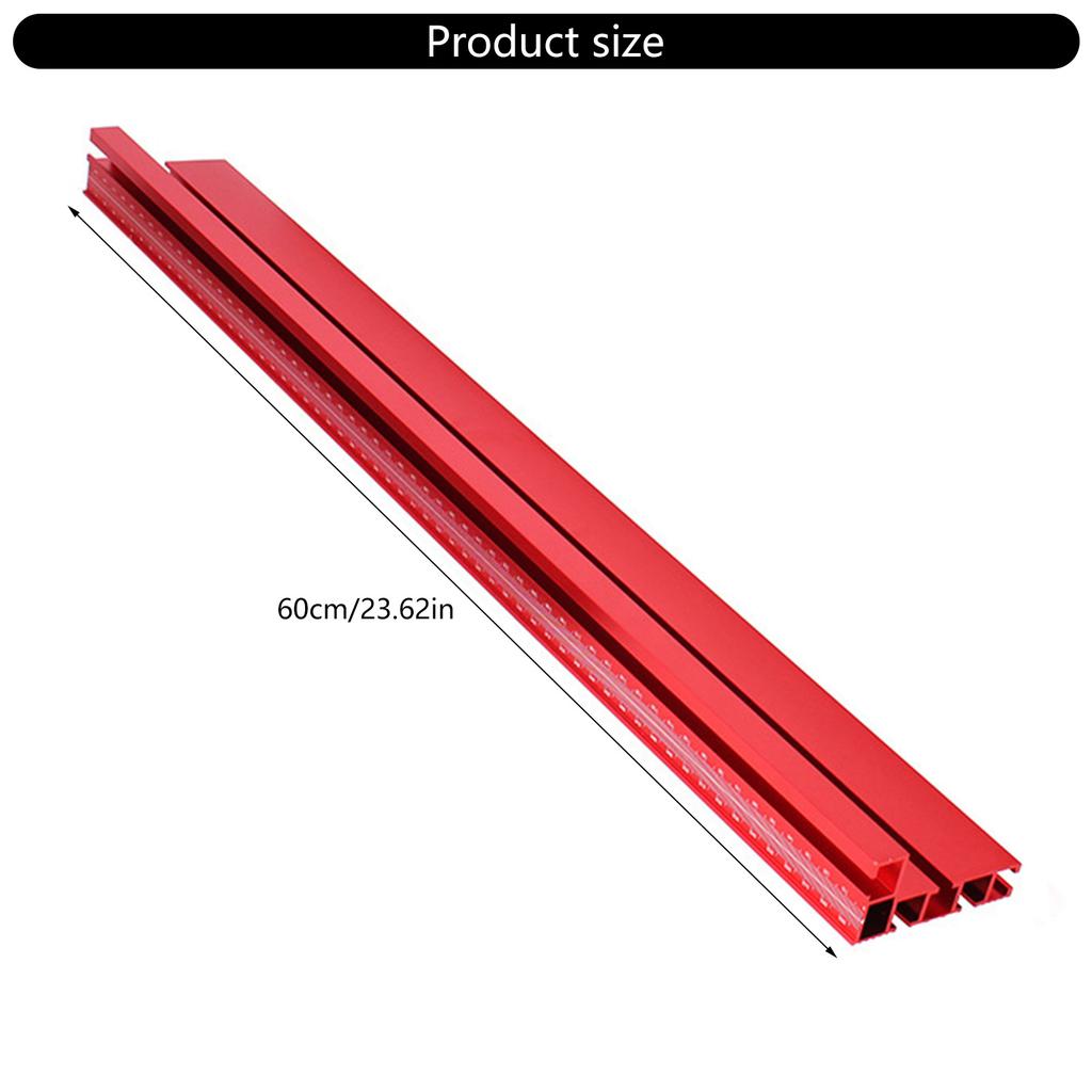 Miter Gauge Fence 75 Type Miter T-Track Aluminum Profile Fence Woodworking Miter Fence with Scale for Router Table