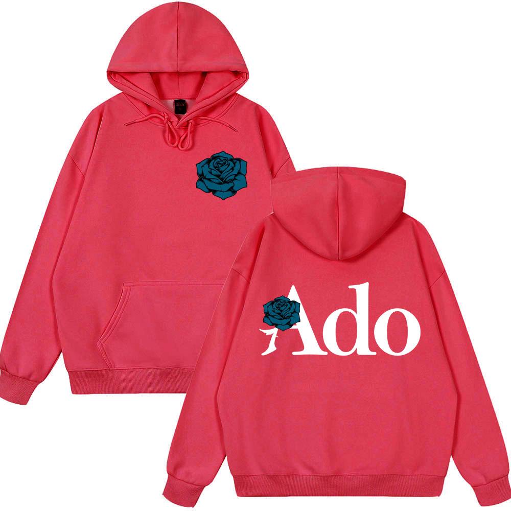 2025 Hot Sale Ado Blue Rose World Tour 2025 Hibana Hoodies Men Women Clothing Fashion Style Hooded Sweatshirts Casual Pullovers