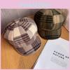 Classic College Style Octagonal Hat With Breathable Wool Polyester For Autumn Seasons