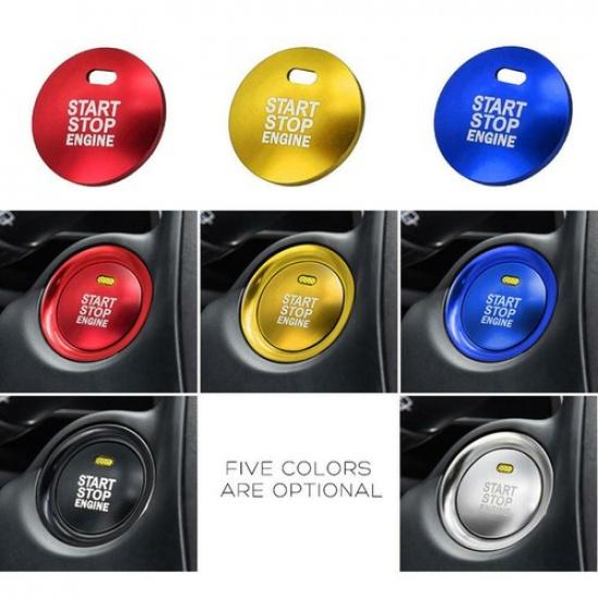 1Pc Car Styling Sticker Console Engine Start/Push Button Trim Cover For Mazda 3