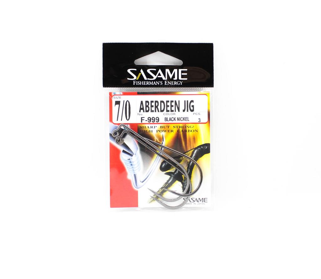 Sasame F-999 Aberdeen Jig Hook Size 7/0 (7400)