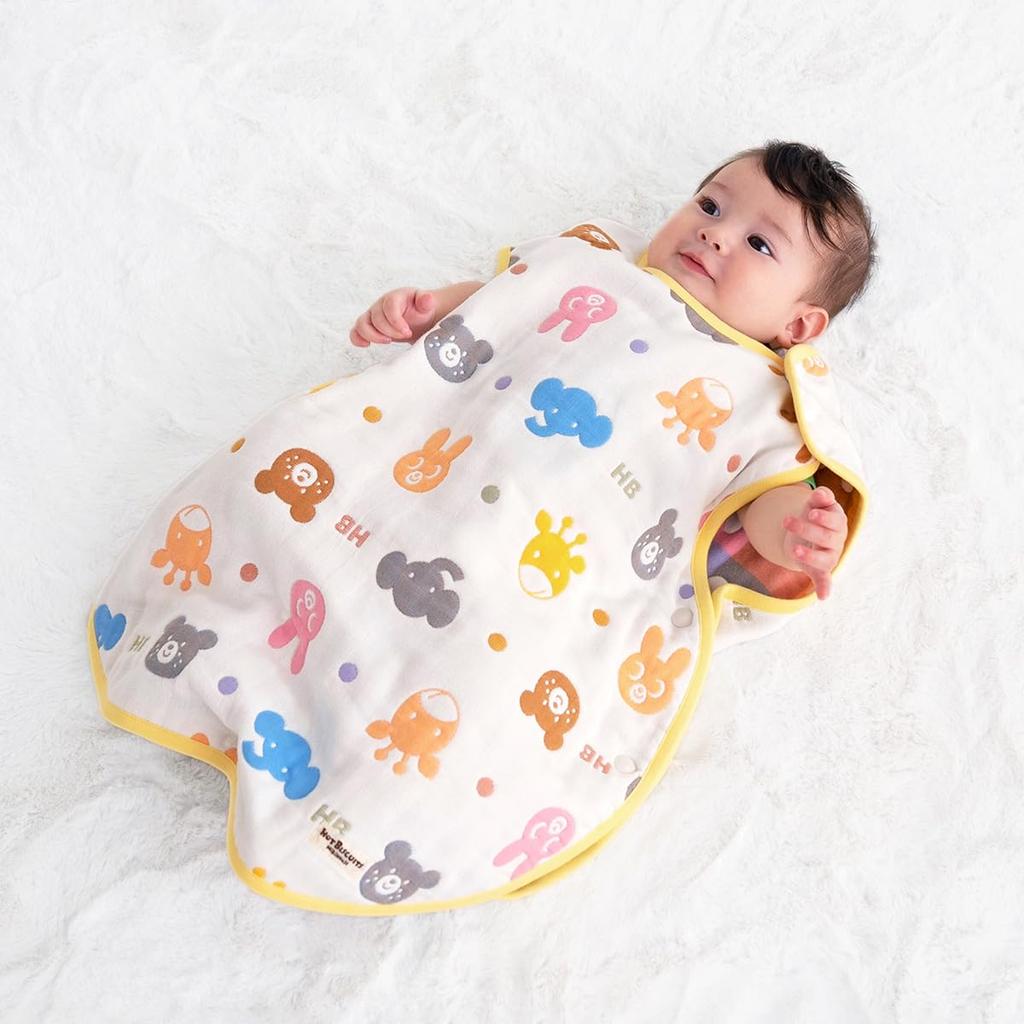 MIKIHOUSE HOT BISCUITS Gauze Boys and One Size Fits Sleeper, Girls, Baby, Kids, Multicolor, All, 76-8040-496