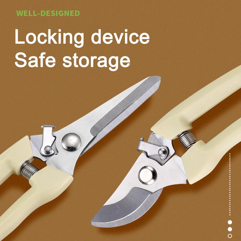 Multifunctional Stainless Steel Fruit Picking Shears Tree Pruning Shears Flower Grafting Gardening Scissors Flower Cutting