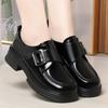 Japanese Style Lolita Shoes Women Vintage Chunky Loafers Slip On Black Single Pumps British Women Cosplay JK Uniform Shoes