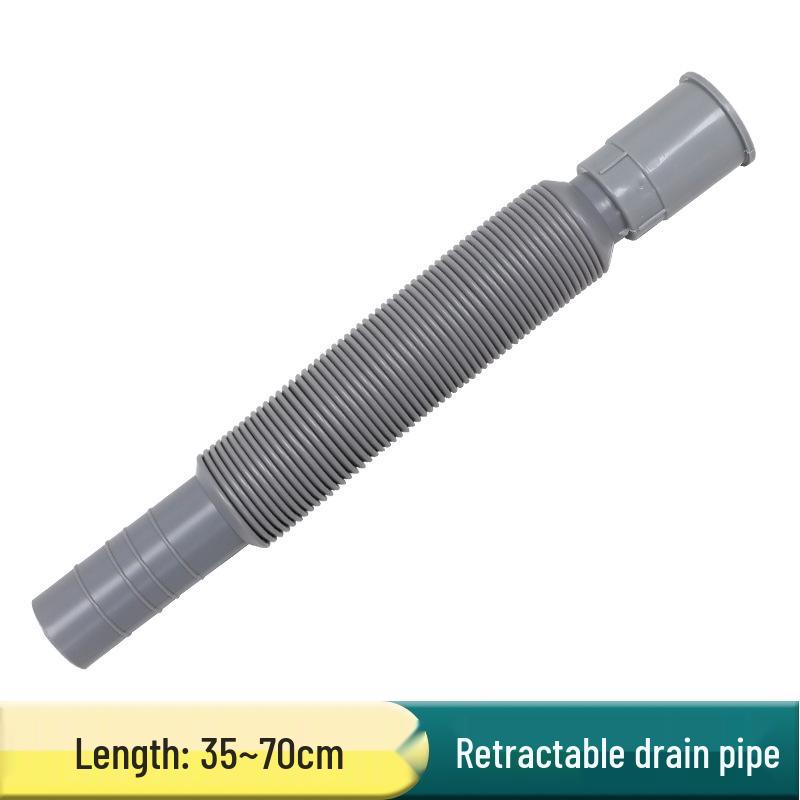 Универсальный телескопический сливной шланг для кухонной раковины – Утолщенная гибкая трубка для раковины
