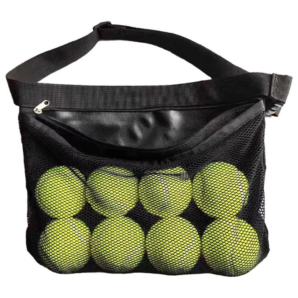 Mesh Pouch Tennis Ball Carry Bag Large Capacity Tennis Ball Holder  Mobile Phone Holder