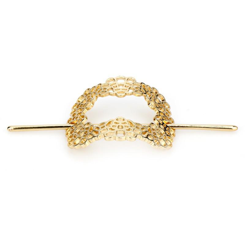 European & American Retro Celtic Knot Hairpin - Metal Crown Updo Clip