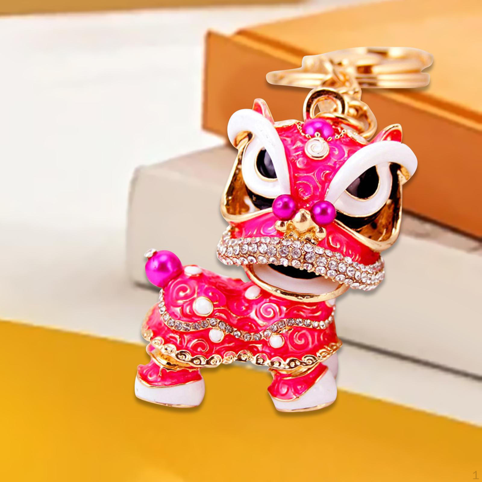 Китайский танец льва брелок животное брелки украшение аксессуары для сумки брелок рюкзак брелоки