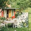 Double-Sided Garden Flag for Porch 12x18 Inch Fade-Resistant Spring Floral Butterfly Print Decorative Flag for Outdoor Yard Patio Mailbox Seasonal