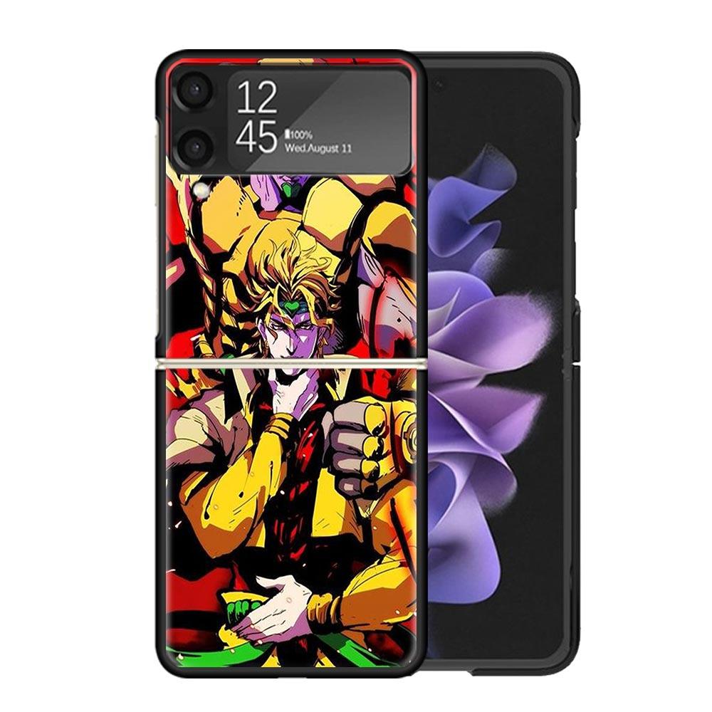 JoJo's Bizarre Adventure Dio Clear Phone Case For Samsung Z Flip 7 6 5 4 3 Galaxy ZFlip7 ZFlip6 ZFlip5 ZFlip4 ZFlip3 5G Print Co