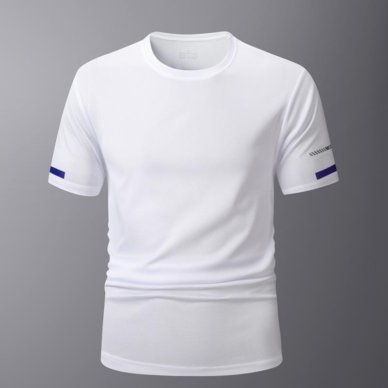 Outdoor Large-Size Sports T-Shirt Men'S Clothing, European-Size Thin Training Short-Sleeved Casual Quick-Drying Fitness T-Shirt