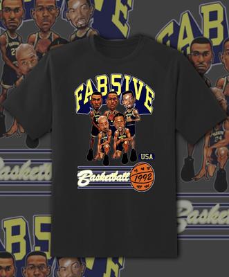 Men's and Women's T-shirts Fab Five Character Retro Shirt