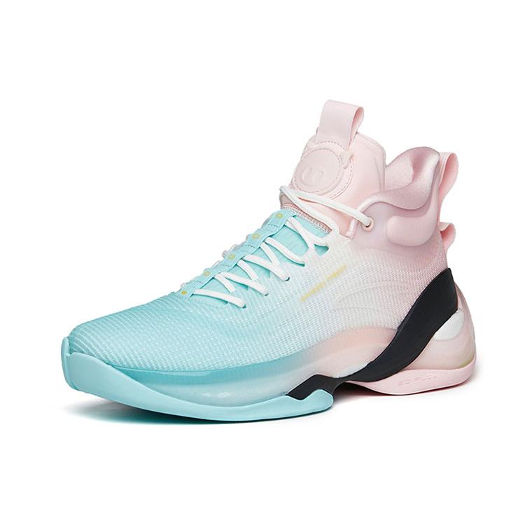 ANTA KT7 Basketball Shoes Men's Low Top Light Blue/Apricot Blossom Pink 112221101-6