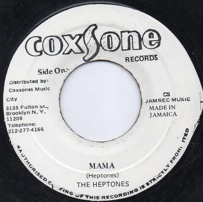 7inch Record HEPTONES - Mama NONE Coxsone Records Jamaica Reggae, Ska & Dub Used