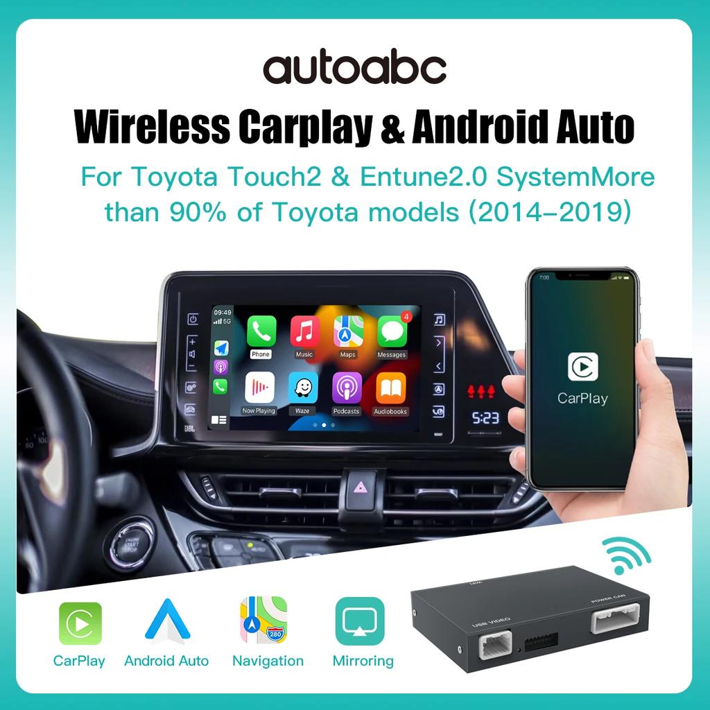 AUTOABC -Carplay Android Auto for Toyota Touch2 Entune 2.0 Highlander Tundra Sienna Prius Yaris Camry CHR Module Multimedia