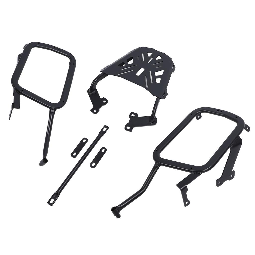 Motorcycle Side Mount Support Rack Stable Structure Top Box Case Saddlebag Bracket Carbon Steel