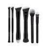 5 oboustranných štětců na make-up: Make-up, Tvářenka, 3-barevná kontura, Měkké štětiny, Sypký pudr, Sada kosmetických nástrojů