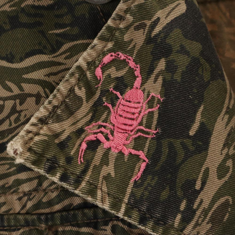 HYSTERIC Destroy All Monsters Collaboration Camouflage Pattern Back Print Long Sleeve Military One Piece Women Used