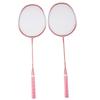 Badminton Set Iron Alloy Incrsed Ar Shock Absorption Lightweight Badminton Racket Set for Beginner Children Adults