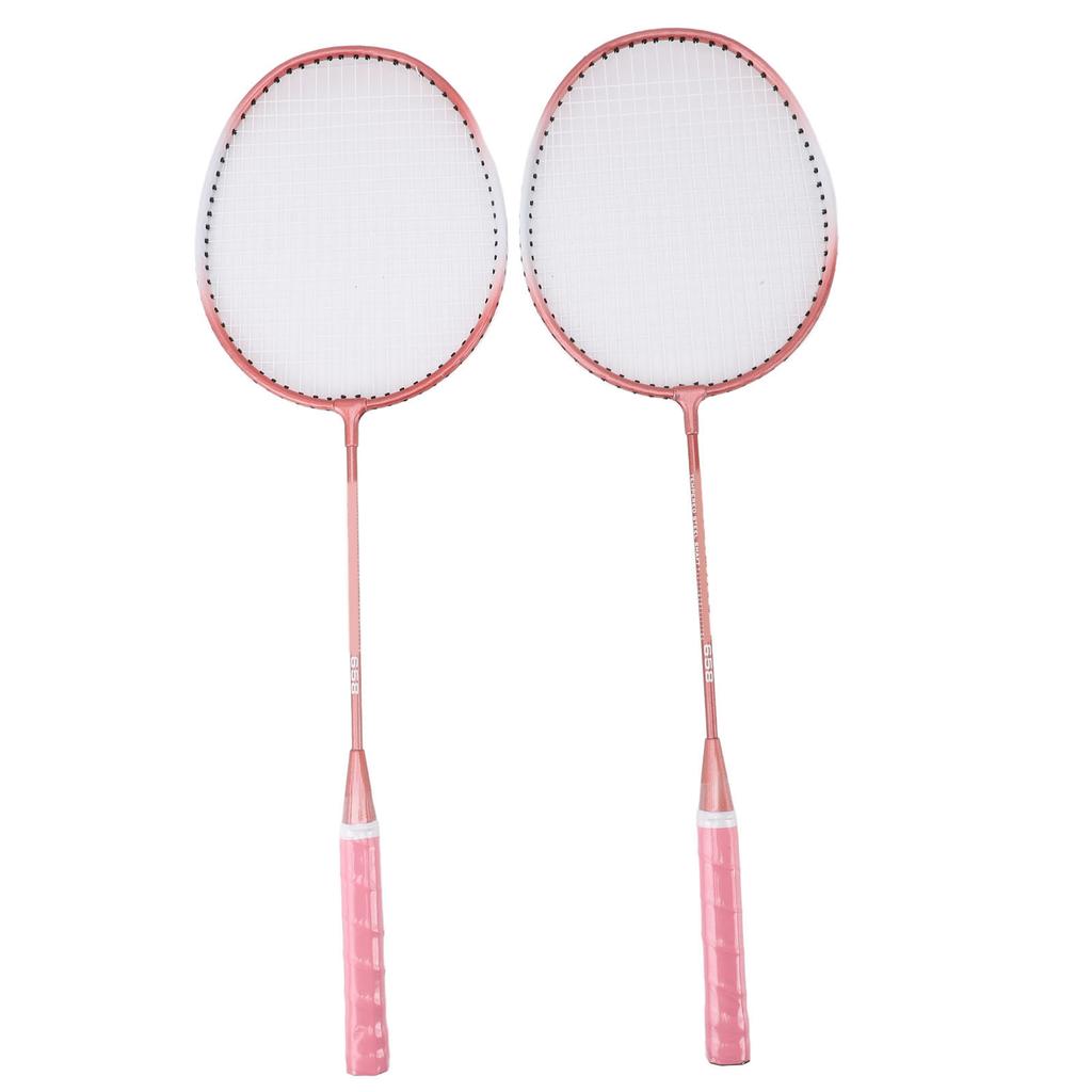 Badminton Set Iron Alloy Incrsed Ar Shock Absorption Lightweight Badminton Racket Set for Beginner Children Adults