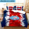 3PCS Football Club Emblem 3pcs Bedding,Including 3PCS Duvet Cover And 2pcs Pillowcases Perfect for Christmas,Ideal for Bedroom, Dormitory