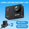 SJCAM SJ4K Action Camera with Image Stabilization 40m Waterproof Underwater Camera Lens with WDR 5x WiFi Connection 2 Included Accessories for and
