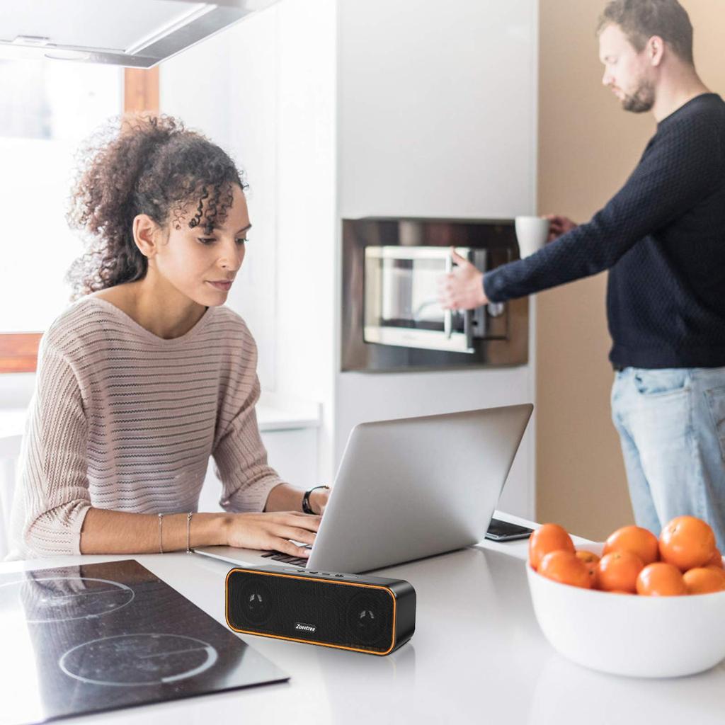 Bluetooth IPX7 Wireless Stereo Portable Speaker for 36 Hours of Continuous TWS Support for Charging Speaker, Waterproof, Bath, Playback, Two-Phone