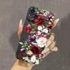 For iPhone 16 15 14 13 12 11 Pro Max Flower Pattern Phone Cover For iPhone XS Max XR X 7 8 14 Plus 15 Matte Soft Silicone Cover