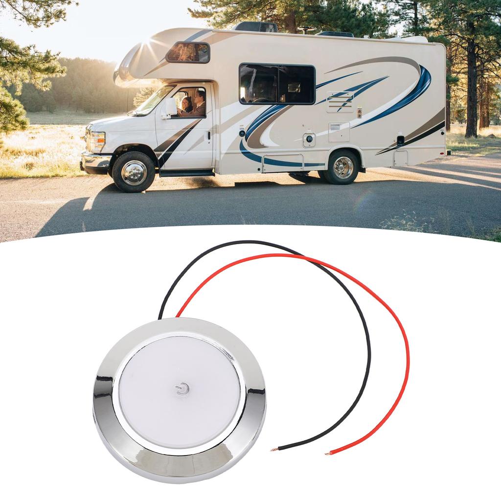 2.8 Inch RV Dome Light DC 12V LED Interior Ceiling Lights with On Off Touch Switch for RV Yachts