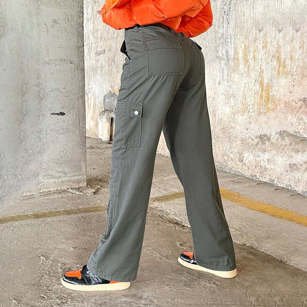 Ladies' Jeans Trend Casual Fashion Straight Leg Workwear Jeans