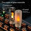 USB Powered Flame Flickering LED Candle Night Light Frosted Glass Cover for Bedroom Bedside Mood Lighting