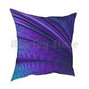 Abstract In Blue And Purple Pillow Case Printed Home Soft DIY Pillow Cover Blue Abstract Art Universe Star Background