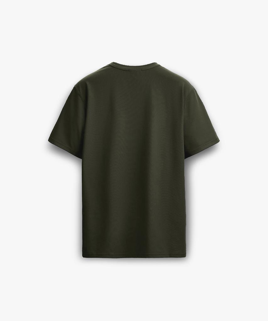 Egseupai Logo Coolever Runner Short Sleeve T-Shirt - Khaki