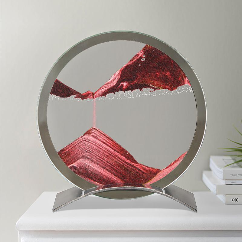 Creative Mirror Quicksand Painting Decorations Gifts Hourglass Living Room Office Desk Home Decoration Painting Festival Crafts