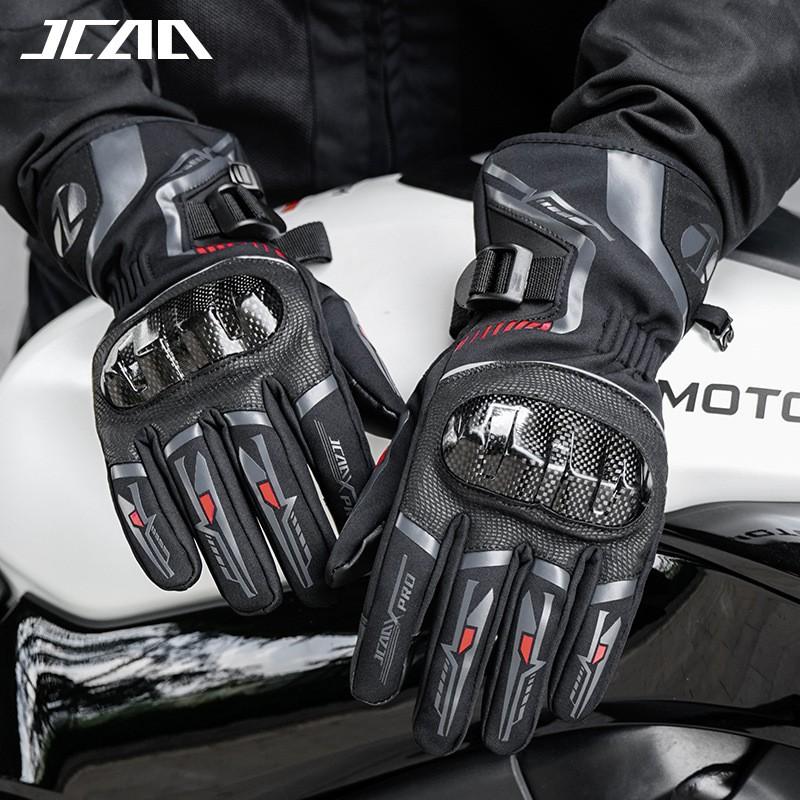 Winter Motorcycle Gloves Men Women Waterproof Windproof Thermal Lined Carbon Fiber Riding Gear