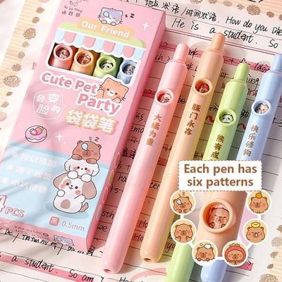 4 Teile/satz Capybara Panda Kurzen Stift Mini Kugelschreiber Schnell Trocknend Tasche Stift Student Spezifische