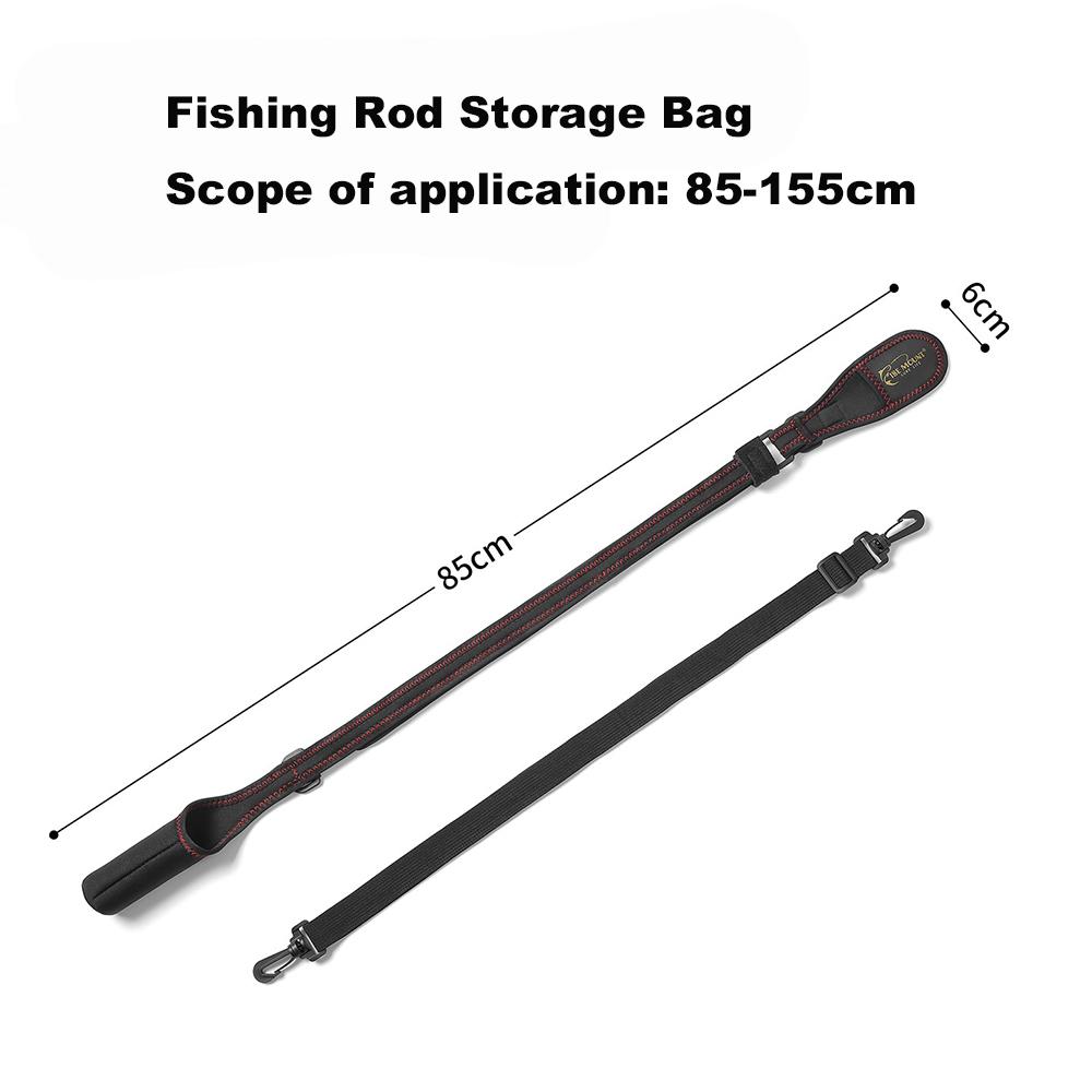 

Adjustable Fishing Rod Storage Bag Portable Fishing Rod Shoulder Belt Fishing Rod Belt Fishing Protector Reel Accessories чёрный