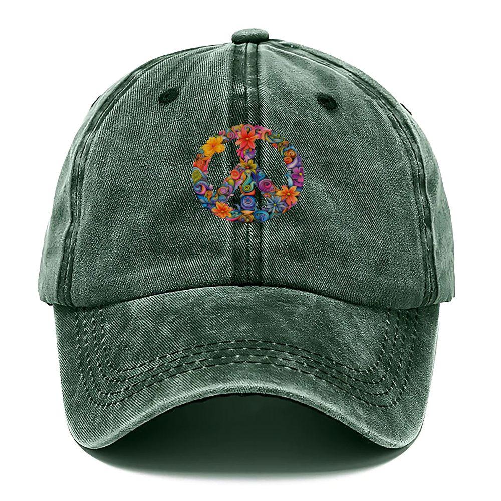 Herren Damen Retro Boho Baseballkappe mit mehrfarbigem floralem Wirbelmuster Viskose gewaschen Geeignet für Outdoor Strand Festival